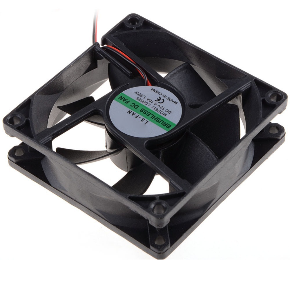 80*80*25 MM Personal Computer Case Cooling Fan DC 12V 2200RPM 45CM Fan Cable PC Case Cooler Fans Computer Fans VCA81