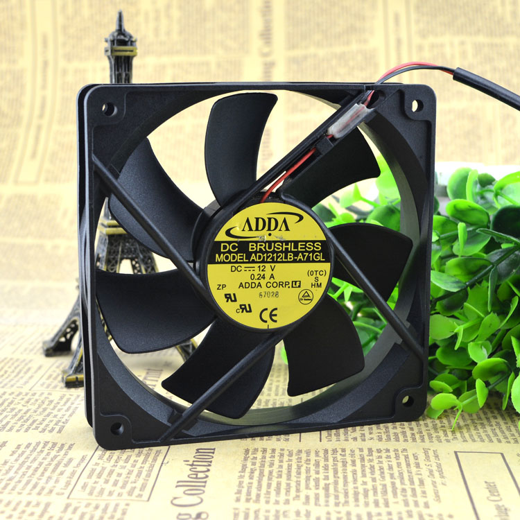 Free Delivery. 12 cm12 cm chassis power supply 12 v 0.24 A AD1212LB - A71GL quiet fan