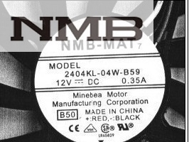 NMB 2404KL-04W-B59 6010 60mm 6cm fan DC 12V 0.35A server inverter cooling fan