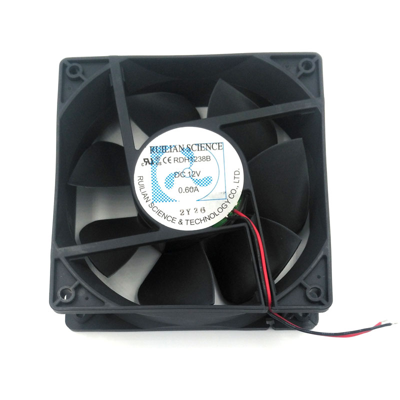 New Original RUILIAN SCIENCE RDH1238B 12V 0.6A 120*120*38mm Cooling Fan for Computer Case Network Cabinet Industrial Equipment