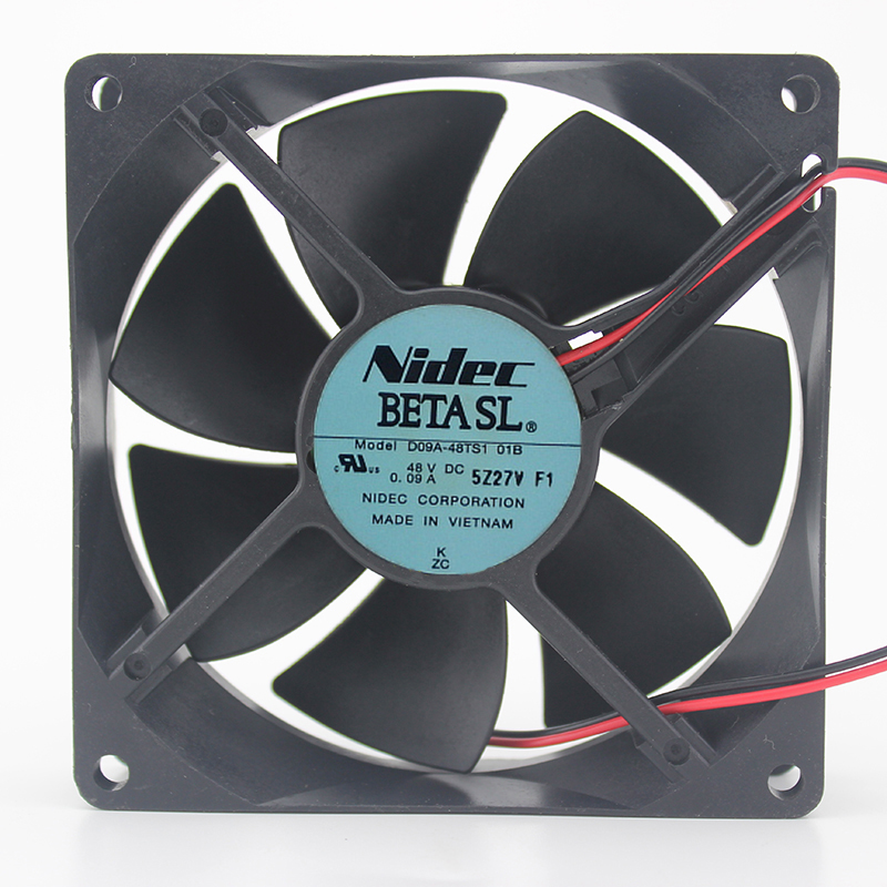 D09A-48TS1 01B 48V 0.09A 9CM 9025 3-wire double-roll muffler fan