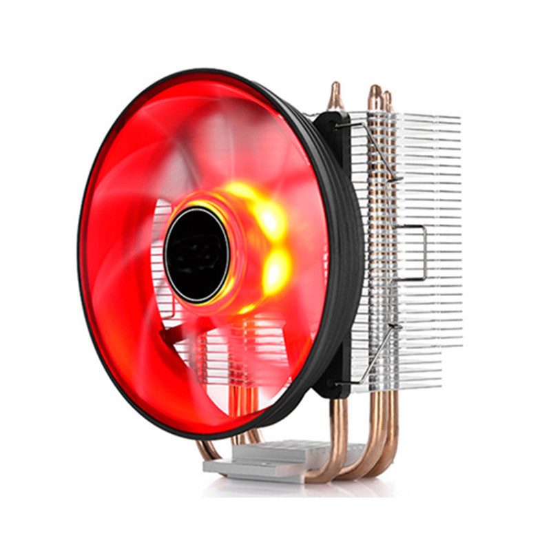 3 Heatpipe CPU Fan Cooler 120mm 4Pin LED CPU Cooling Fan High Air Flow Aluminum Heat Sink Radiator For Inter AMD PC Computer