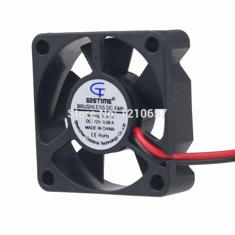 2PCS LOT Gdstime Micro 3510s 35 x 35 x 10mm 35MM 2Pin 12V DC Cooler Cooling Fan