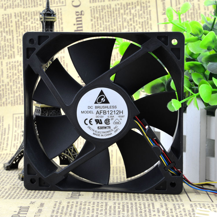 Free Delivery. AFB1212H 12 v 0.35 A 12 cm 12025 chassis power supply cooling fan