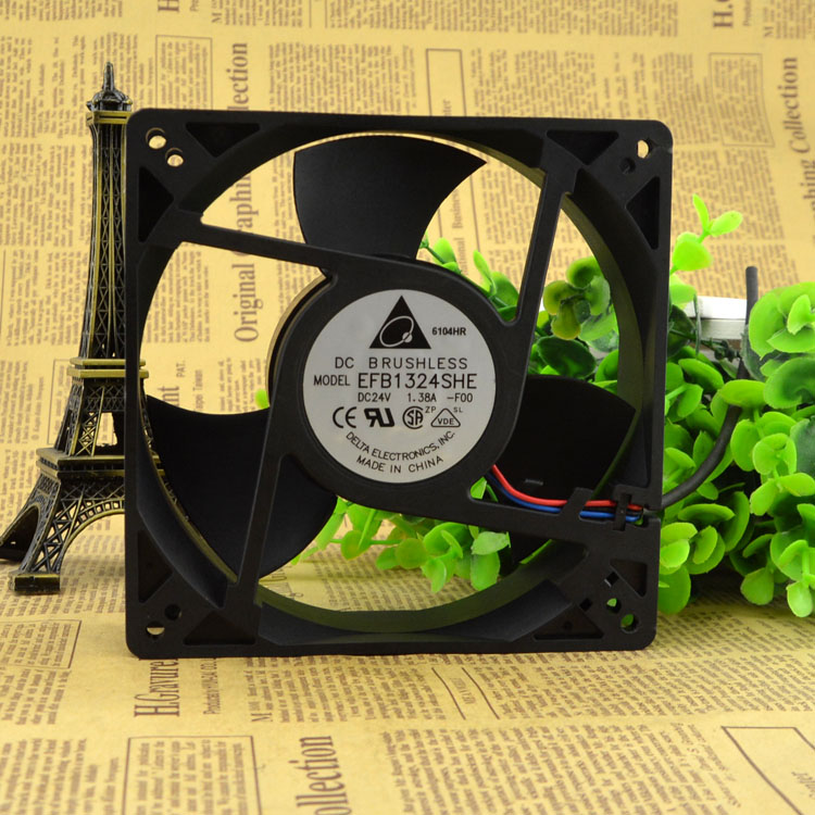 New original EFB1324SHE 24V 1.38A 127 * 127 * 38MM high wind axial flow inverter fan