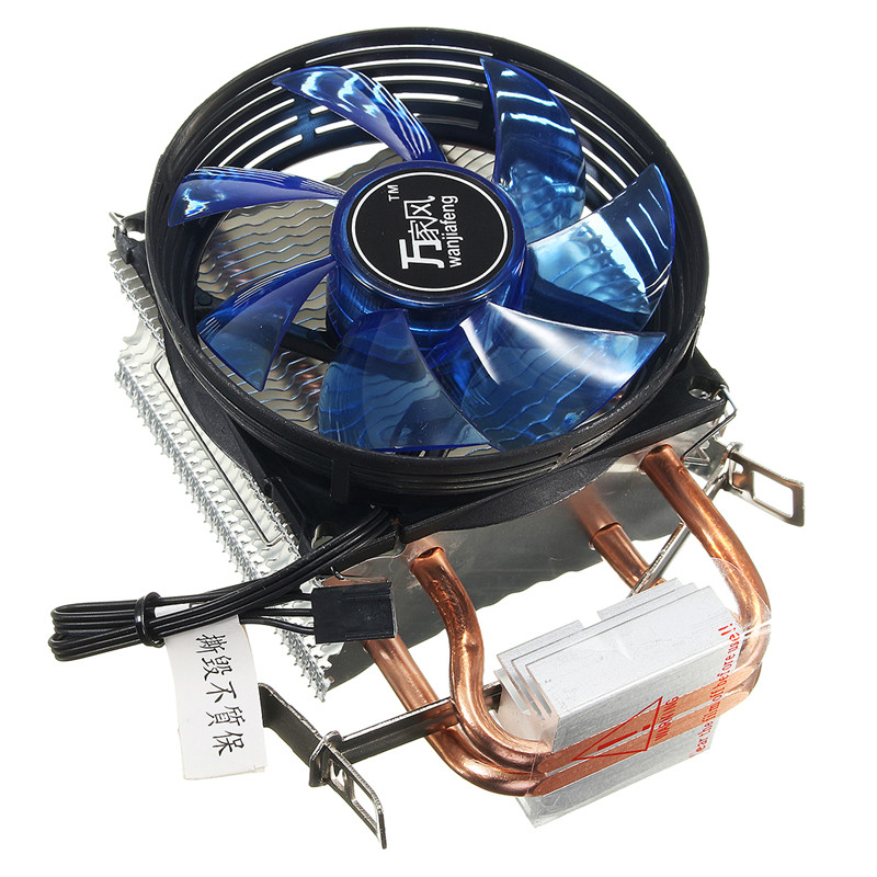 Quiet Cooled Fan Core LED CPU Cooler Cooling Fan Cooler Heatsink for Intel Socket LGA1156/1155/775 AMD AM3 High Quality