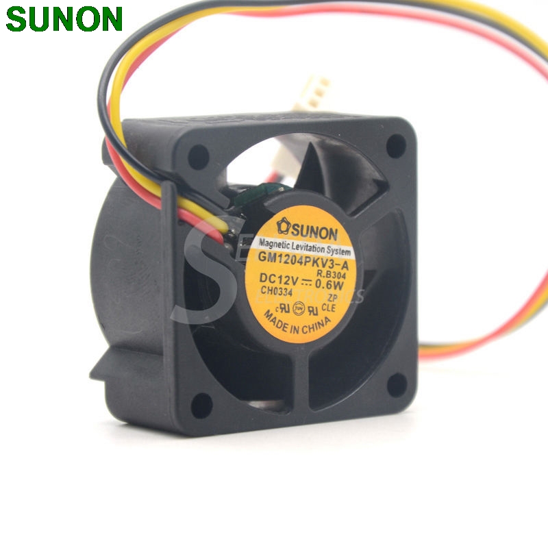 Sunon GM1204PKV3-A DC 12V 0.6W 3Wire server inverter axial Cooling Fans