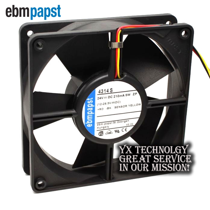 SUNON 120*120*38 KDE1212PMBX-6A 12V 7.6W three line axial flow cabinet cooling fan