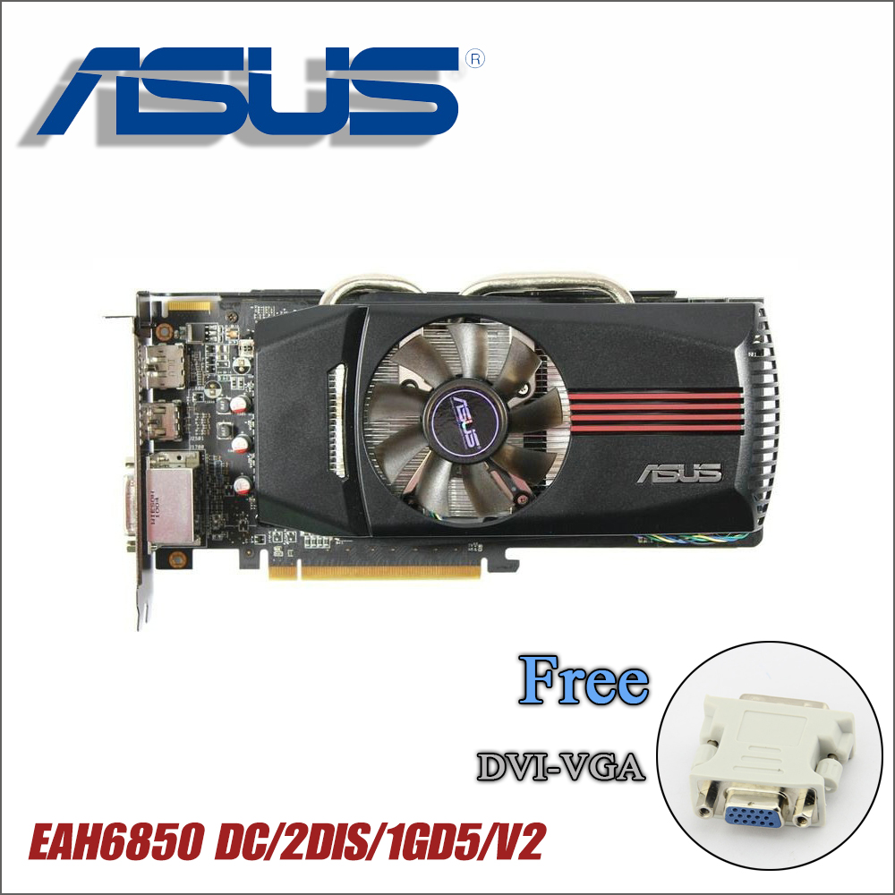 used ASUS Graphics Card Original HD6850 1GB 256Bit GDDR5 Video graphics Cards for ATI Radeon HD 6850 Used Cards HDMI DVI