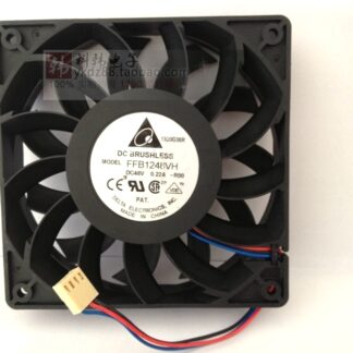 Delta FFB1248VH 12CM 12025 120x120x25mm DC 48V 0.22A Two Ball Bearing Server Inverter Axial Cooler Cooling Fan
