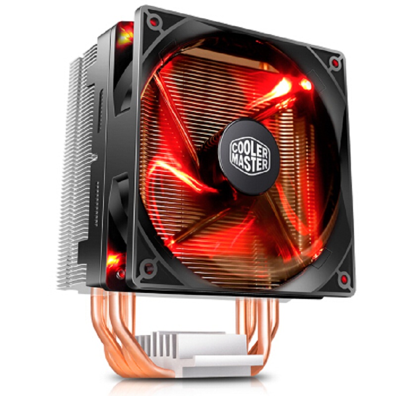 Cooler Master T400i 4 Copper Heatpipes CPU cooler for Intel 775 115X 1366 2011 CPU radiator 120mm 4pin cooling CPU fan PC quiet