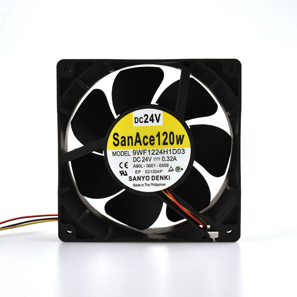 Sanyo 109P0612H7D01 DC 12V 0.09A 60x60x15mm Server Square fan