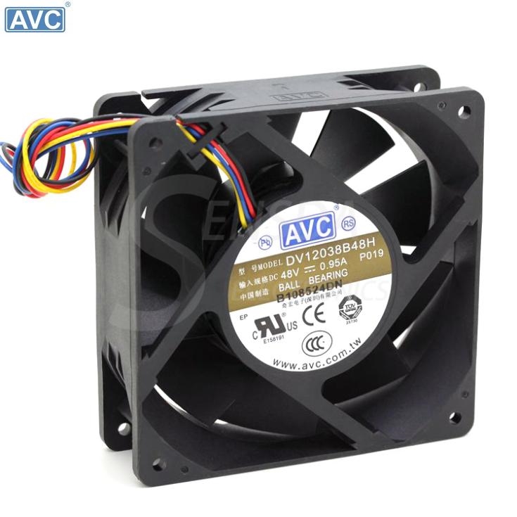 Original AVC DC 48V 0.95A DV12038B48H 12CM 12038 industrial inverter cooling fans