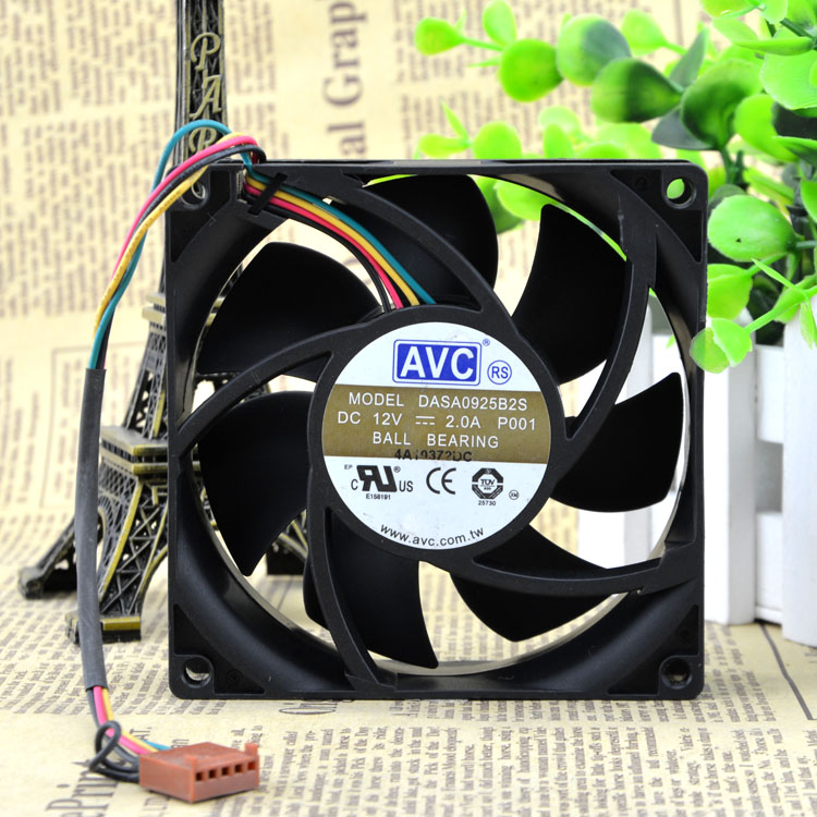 New original AD0912UX-A7BGL 12V 0.50A 9025 9cm 4-wire temperature control board pwm fan