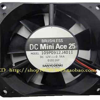 SANYO 109P0912J4011 DC 12V 0.56A 90X92X25mm Server Square Fan