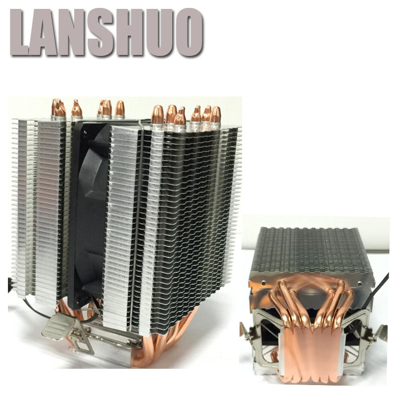 LANSHUO AMD Intel CPU Processor Cooling Fan Cooler Fan heat sink Fan Processor Cooling Fans 775 1155 1150 1366 2011