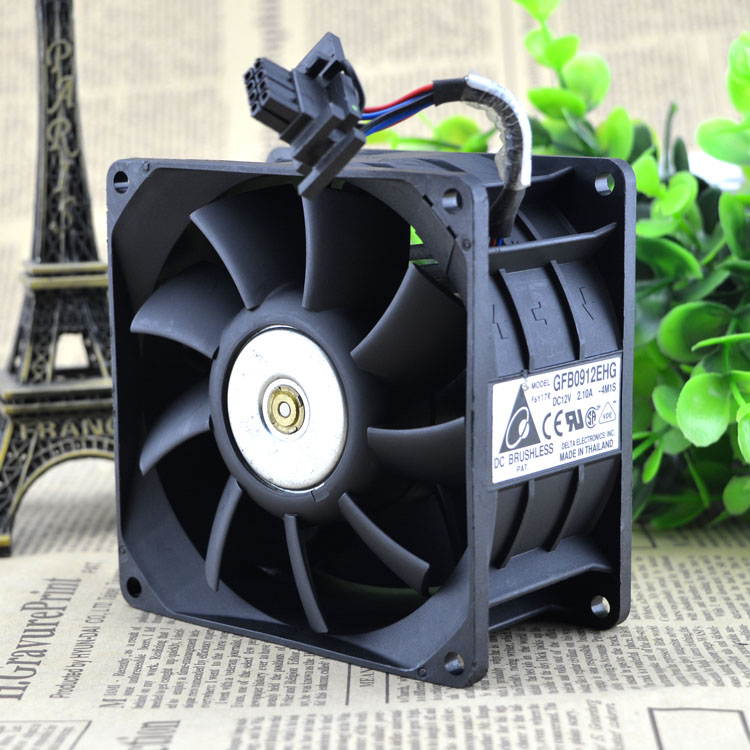 Free Delivery original 9cm DS09225R12H 9025 0.41A 12V 4 pin PWM big fan