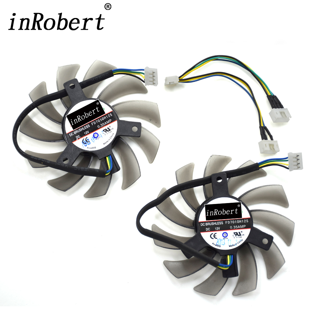 Firstd FD7010H12S 75MM Cooler Fan For ASUS MSI Radeon Sapphire 6930 7850 GTX 550 750 770 Ti HD 7870 Video Card Cooling Fan