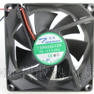 Free shipping.0.08 the new original TX8025L12S 12 v 8025 8 cm super quiet cooling fan
