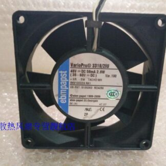 Original ebmpapst 3318 / 21u 48V 2.8W 9CM 9032 90 * 90 * 32mm three-wire dual ball bearing cooling fan