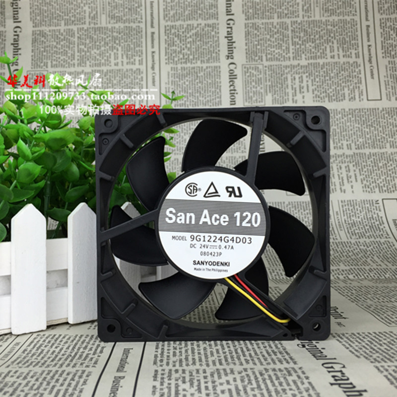 New original Sanyo 9G1224G4D03 12025 12CM 24V 0.47A 120 * 120 * 25mm winds fan drivetrol cooling fan