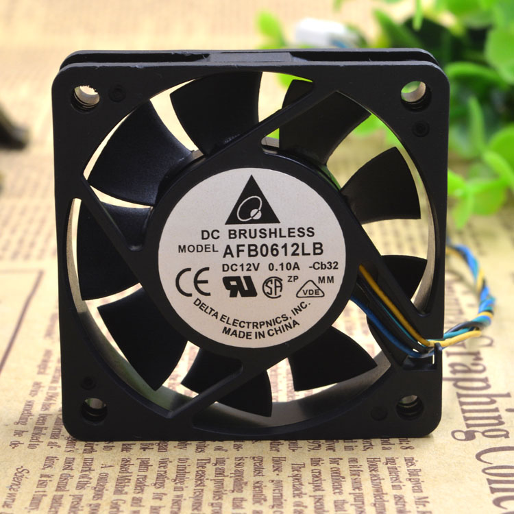 New Original 6015 6CM AFB0612LB 12V 0.10A 4-wire PWM temperature control CPU mute cooling fan