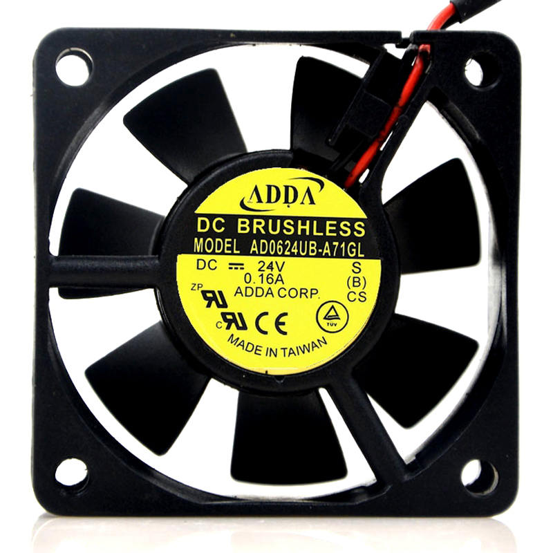 Original ADDA AD0624UB-A71GL 60*60*25mm 6cm DC 24V 0.16A inverter cooling fan
