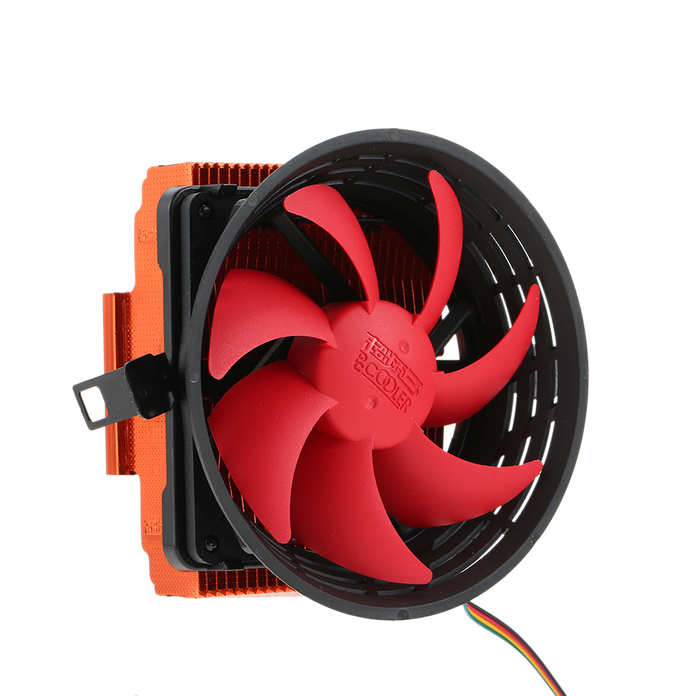 PCCOOLER CPU Cooler 3pin Mini CPU Cooler Heatsink Fan Cooling with 80mm Cooling Fan for Desktop Computer