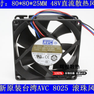 Delta FFB1248VH 12CM 12025 120x120x25mm DC 48V 0.22A Two Ball Bearing Server Inverter Axial Cooler Cooling Fan