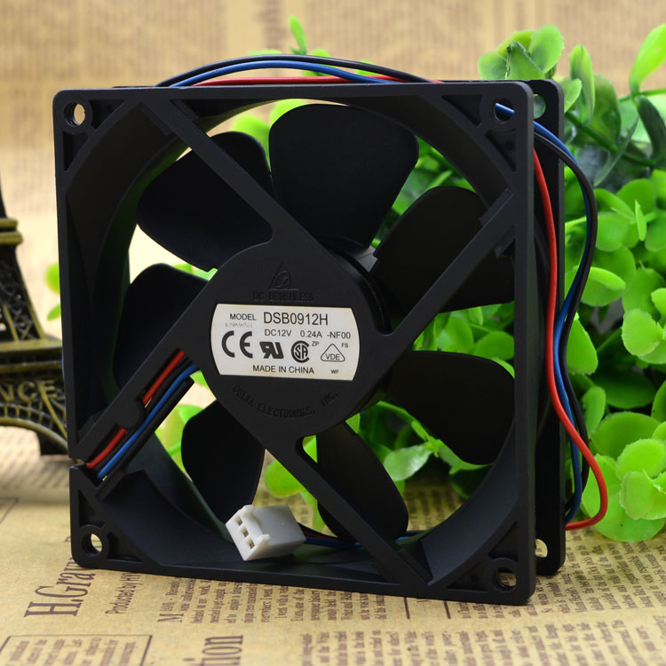 Free Delivery. The original fan DSB0912H 9 cm 9225 12 v 0.24 A third line chassis ultra-quiet fan