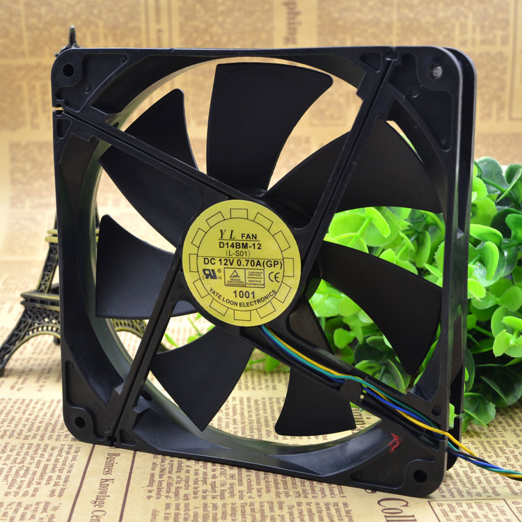 Free Delivery. 14 cm/cm 14025 12 where v0. 70 a double ball bearing power supply cooling fan D14Bm - 12 PWM