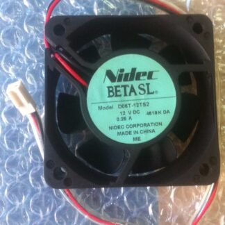 NIDEC 60*60*25mm DC 12V 0.25A D06T-12TS2 6CM 2 Wire Chassis Power Supply Inverter Cooling Fan