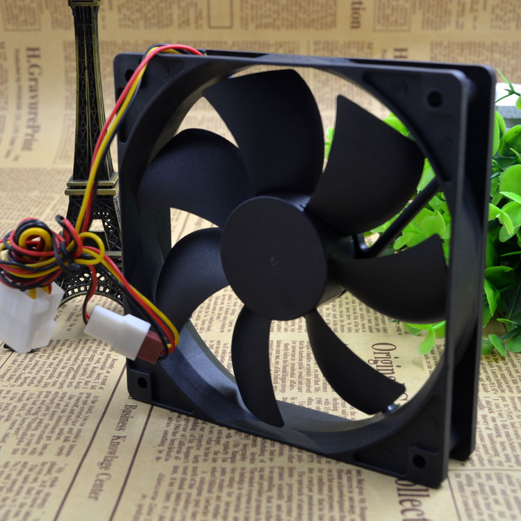 Free Delivery.DF1202512SELN 12025 12 v 0.10 A 12 cm chassis power supply fan Silent fan