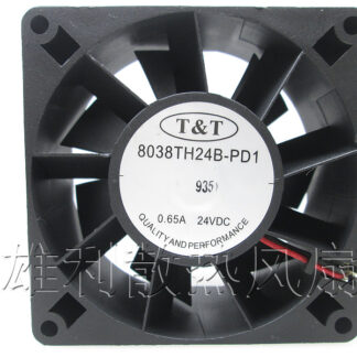 Free Delivery.8038TH24B-PD1 24V 0.65A 8CM 8038 Large air flow inverter cooling fan