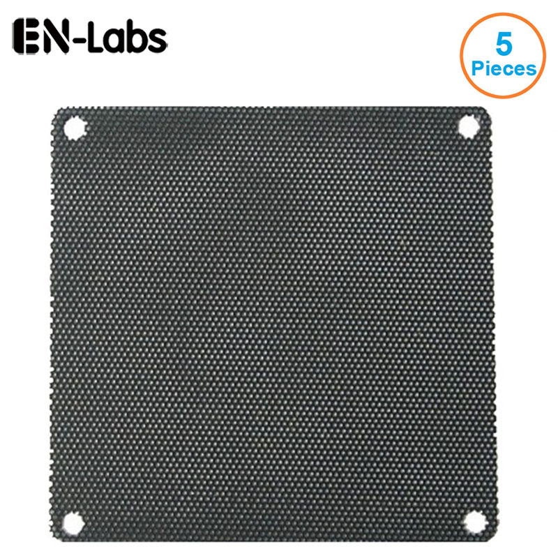 En-Labs 5pcs/lot 4CM/6CM/7CM/8CM/9CM/12CM/14 Computer Mesh Black PVC PC Case Fan Cooler Dust Filter Dustproof Case Cover