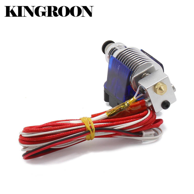 3D V6 3D Printer long distance J-head&Single Cooling Fan for 1.75mm/3.0mm Bowden Filament Wade Extruder 0.3/0.4/0.5mm Nozzle