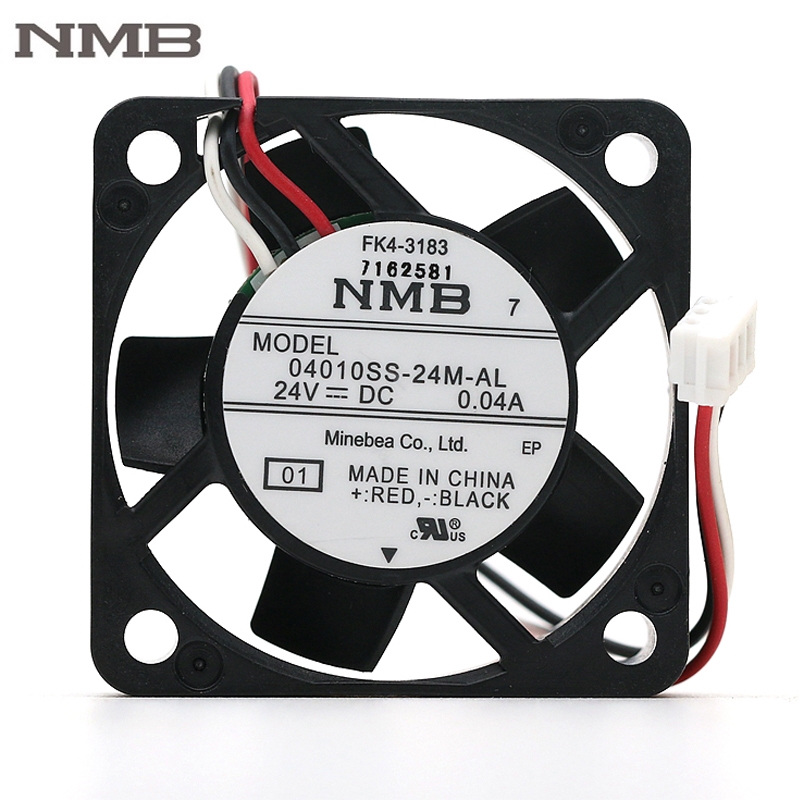 Original NMB 04010SS-24M-AL 4010 24V 0.04A 40mm 40*40*10mm silent quiet axial mini cooling fan