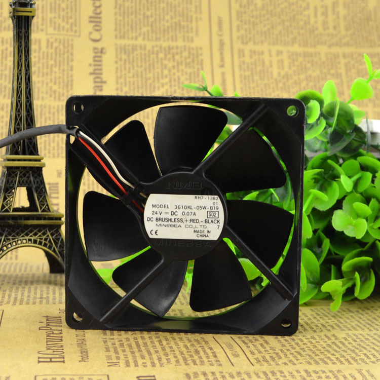 NIDEC D08R-24TM 01B (IX) 8CM 24V 0.13A 80*80*15mm 3Z08E2 3 Wire NBR Bearing Inverter Fan