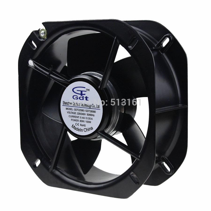 Gdstime 225MM AC 220V 240V 225x225x80mm Axial Cooling Fan