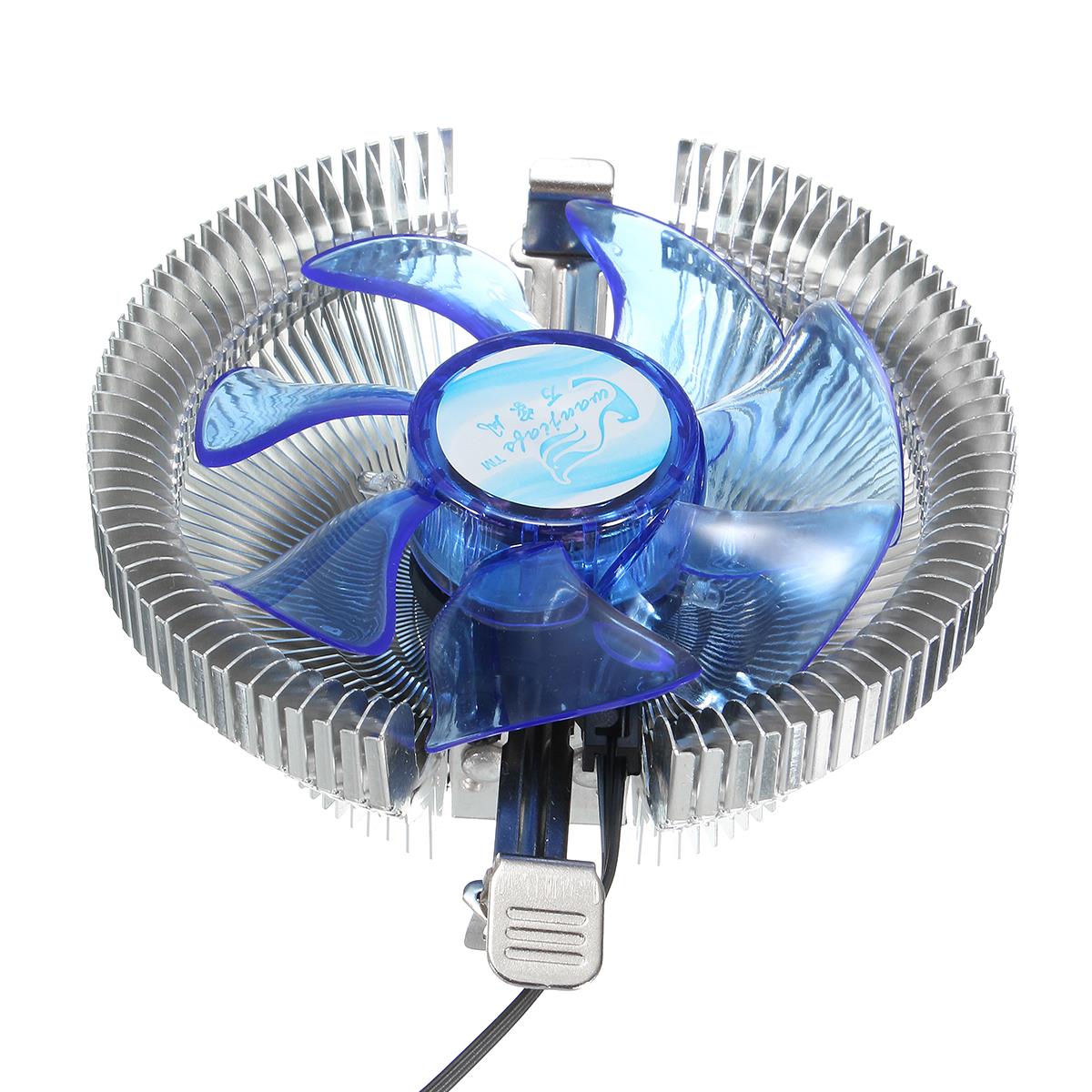 CPU Cooler Fan Heatsink Radiator Fans Blue Light Led for Intel LGA775/1156/1155 i3/i5/i7 for AMD AM2/AM2+/AM3 For AM4 Ryzen