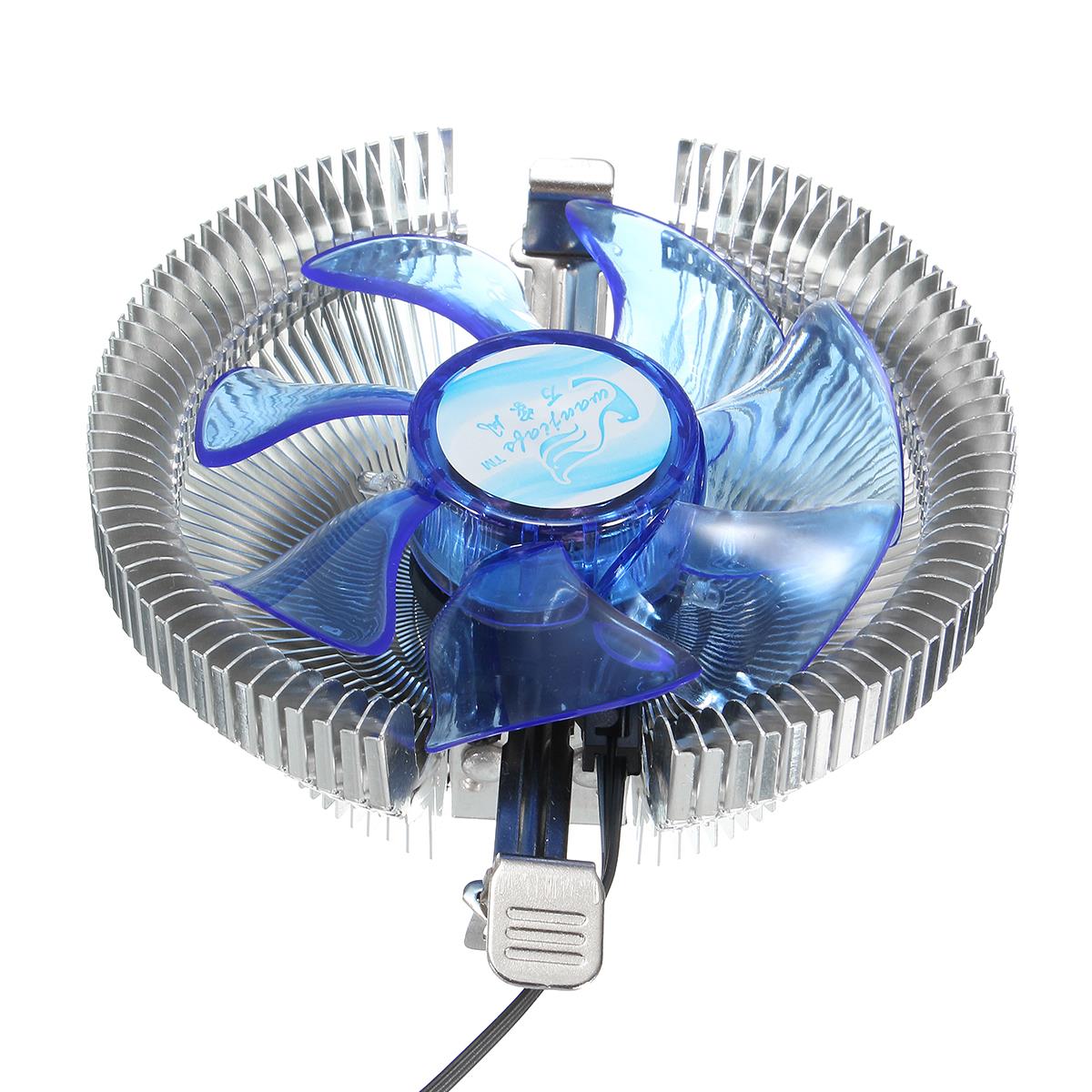 CPU Cooler Fan Radiator 9 Leaf 4 Pins 95W CPU Cooling Fan Aluminum Heatsink For AMD Socket AM2/3 754 939 940 1A02C3W00