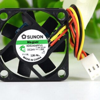 SUNON KDE2404PFVX 4010 40*40*10mm DC 24V 1.9W 4cm 3-wire Silent Power Computer Inverter Cooling Fan