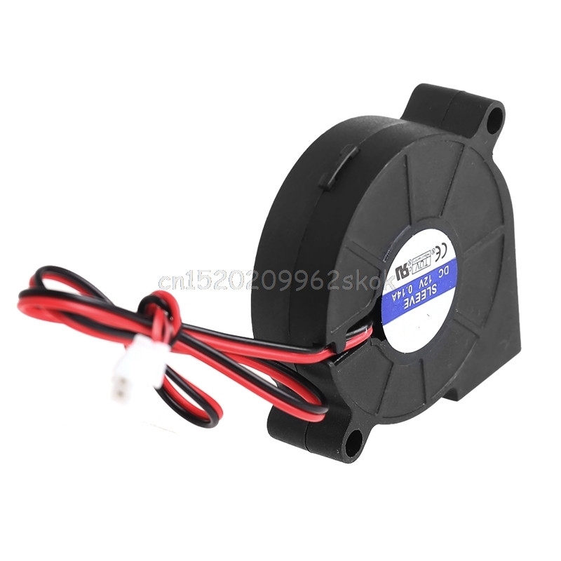 50mmx15mm DC 12V 0.14A 2-Pin Computer PC Sleeve-Bearing Blower Cooling Fan 5015 #H029#