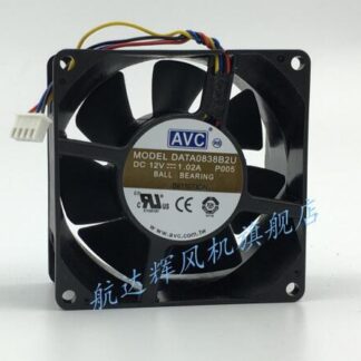 Original AVC DATA0838B2U DC 12V 1.02A 80*80*38MM 4-wires PWM Server Cooling Fan