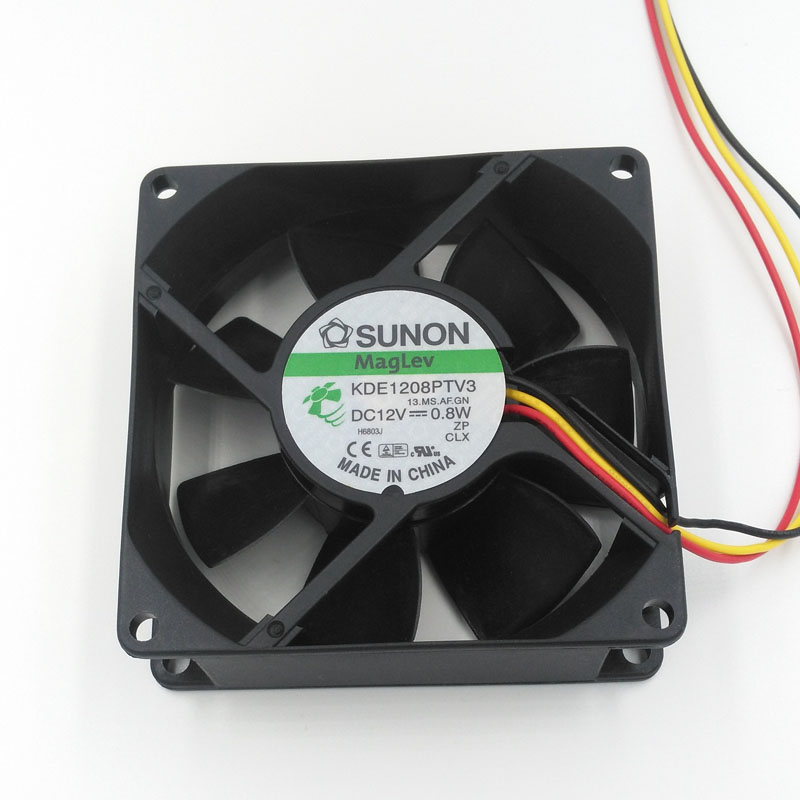 New Original SUNON KDE1208PTV3 12V 0.8W 8025 Cooling Fan for Power Supply, Computer Case, Network Cabinet, Industrial Equipment