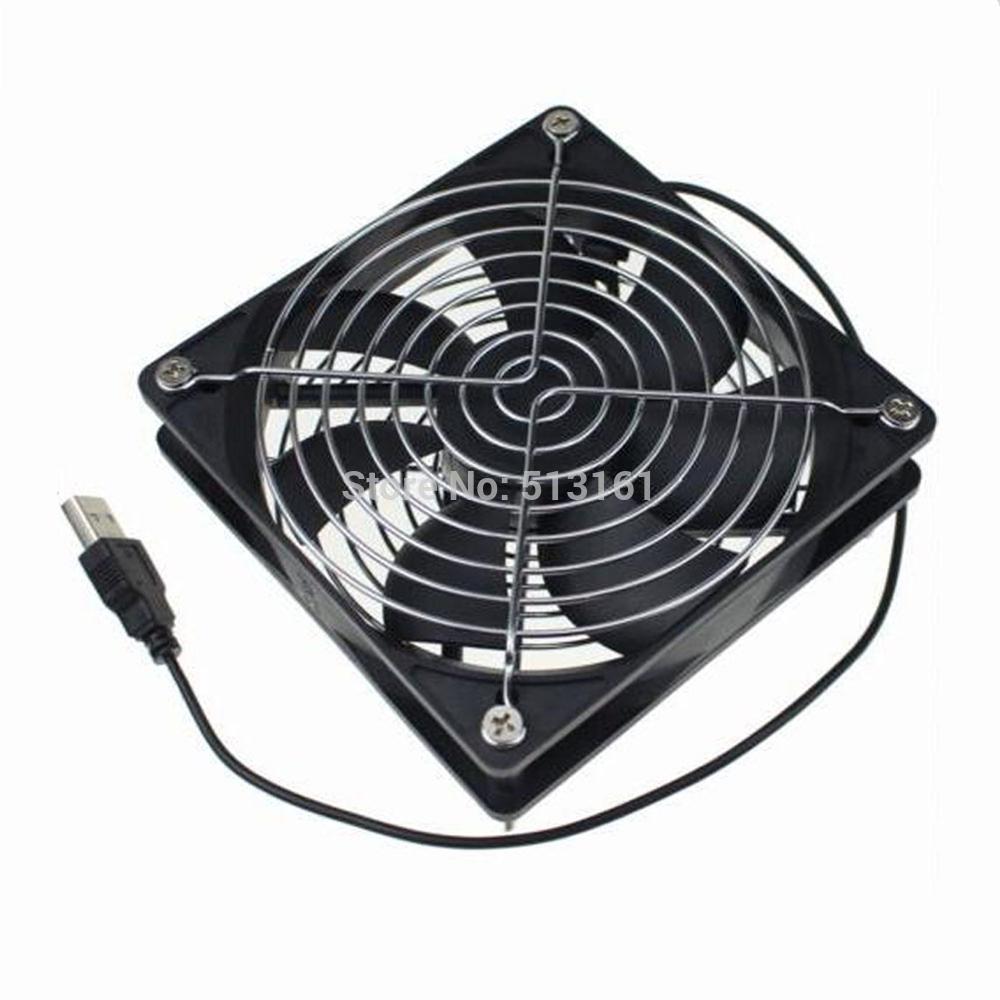 Gdstime for TV Box Router Cooling Fan Silent 120mm DC 5V USB Power 120*120*25mm Quiet Cooler