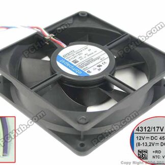 ebmpapst TYP 8414HR 8414 HR DC 24V 5.8W 2-wire 80X80X25mm Server Square Fan