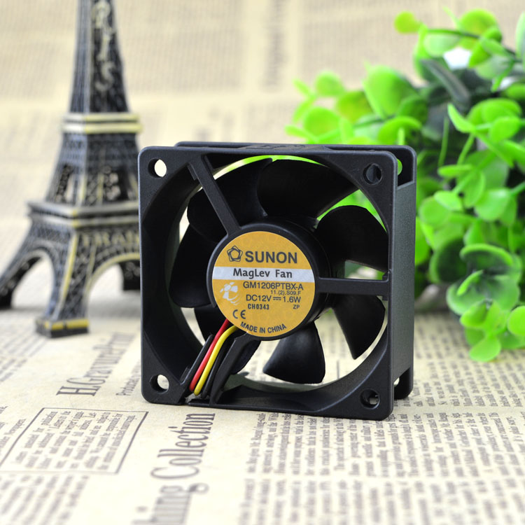 Original Sunon GM1206PTBX-A 12V1.6W 6CM 6025 60 * 60 * 25MM ultra-quiet power supply chassis cooling fan