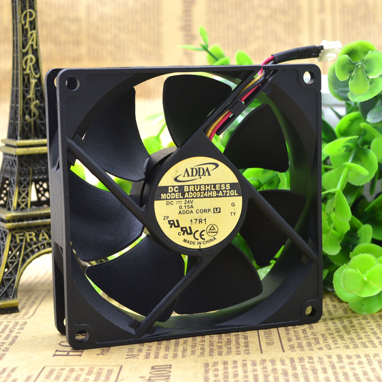 Free Delivery. 9 cm 9025 double ball inverter fan 24 v 0.15 A AD0924HB - A72GL 3 lines