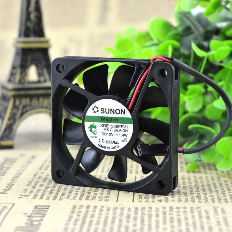 Original SUNON Sunon KDE1206PFV1 6010 12V 1.4W 6CM 60 * 60 * 10mm slim silent fan CPU fan